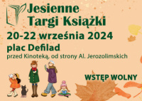 News - 20-22 wrzenia 2024: zapraszamy na Jesienne Targi Ksiki w Warszawie