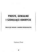 Okadka - Proste, genialne i szokujce odkrycie. wiat bez wojen i chorb przewlekych