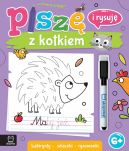 Okadka ksizki - Pisz i rysuj z kotkiem. Labirynty, szlaczki, rysowanki. cieralny pisak