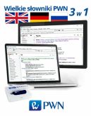 Okadka - Wielkie sowniki PWN  3w1: Wielki multimedialny sownik angielsko-polski polsko-angielski PWN-Oxford, Wielki multimedialny sownik niemiecko-polski polsko-niemiecki PWN oraz Wielki multimedialny sownik rosyjsko-polski polsko-rosyjski PWN