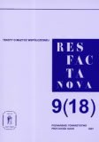 Okadka - Res Facta Nova 9 (18) 2007 Teksty o muzyce wspczesnej