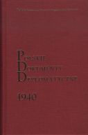 Okadka - Polskie Dokumenty Dyplomatyczne 1940