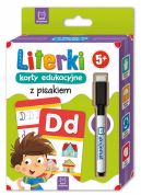 Okadka - Literki  karty edukacyjne z pisakiem. 5+