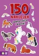 Okadka ksizki - 150 naklejek. Jednoroce i koniki