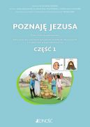 Okadka ksizki - Poznaj Jezusa. Karty pracy dla uczniw ze specjalnymi potrzebami edukacyjnymi i trudnociami w komunikowaniu si. Z symbolami PCS. Cz 1.