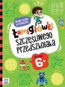 Okadka ksizki - amigwki szczliwego przedszkolaka. Ciekawe zadania do rozwizania dla dzieci 6+