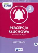 Okadka - Pewny start. Zajcia rewalidacyjne. Poziom 2. Percepcja suchowa. Karty pracy z pyt CD