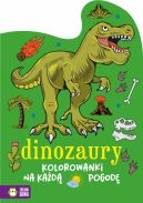 Okadka ksizki - Kolorowanki na kad pogod. Dinozaury