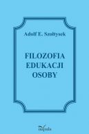 Okadka - Filozofia edukacji osoby