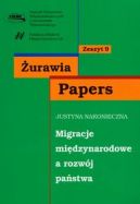 Okadka ksizki - Migracje midzynarodowe, a rozwj pastwa. Zeszyt 9