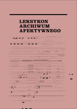 Okadka ksiki - Leksykon archiwum afektywnego