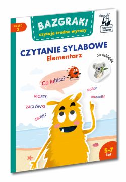 Okadka ksiki - Bazgraki czytaj trudne wyrazy. Czytanie sylabowe. Elementarz. Kapitan Nauka