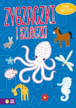 Okadka ksiki - Zygzaczki i szlaczki (niebieskie)