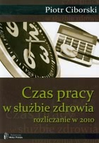 Okadka ksiki - Czas pracy w subie zdrowia