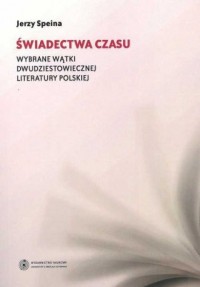 Okadka ksiki - wiadectwa czasu