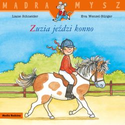 Okadka ksiki - Mdra mysz. Zuzia jedzi konno