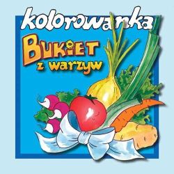 Okadka ksiki - Bukiet z warzyw. Kolorowanka