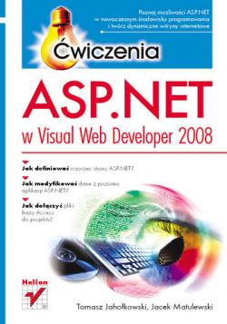 Okadka ksiki - ASP.NET w Visual Web Developer 2008  wiczenia