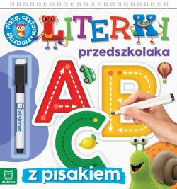 Okadka ksiki - Literki przedszkolaka 5-6 lat, seria z pisakiem. Pisz, czytam i zmazuj