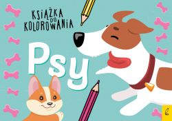 Okadka ksiki - Ksika do kolorowania. Psy