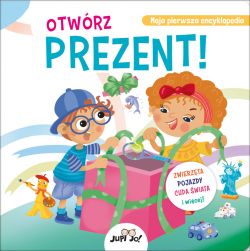 Okadka ksiki - Otwrz prezent!. Zwierzta, pojazdy, cuda wiata i wicej!