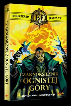 Okadka ksiki - Fighting Fantasy. Czarnoksinik z Ognistej Gry