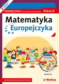 Okadka ksiki - Matematyka Europejczyka. Podrcznik dla szkoy podstawowej. Klasa 6