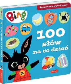 Okadka ksiki - 100 sw na co dzie. Bing. Ksika z otwieranymi okienkami