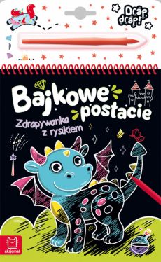 Okadka ksiki - Bajkowe postacie. Zdrapywanka z rysikiem