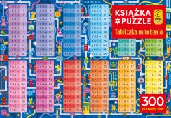 Okadka ksiki - Ksika i puzzle. Tabliczka mnoenia