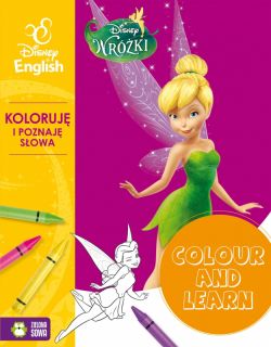 Okadka ksiki - Colour and learn! - Wrki. Koloruje i poznaj sowa. Disney English