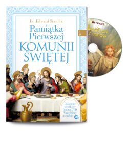 Okadka ksiki - Pamitka Pierwszej KOMUNII WITEJ z DVD