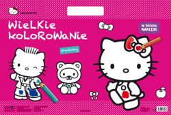 Okadka ksiki - Wielkie kolorowanie. Hello Kitty