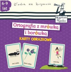 Okadka ksiki - Karty obrazkowe Ortografia z mrwk i borwk (6-9 lat)