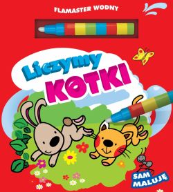 Okadka ksiki - Flamaster wodny. Liczymy kotki