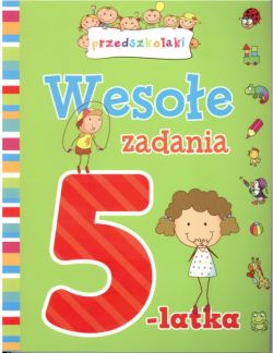 Okadka ksiki - Wesoe zadania 5 latka