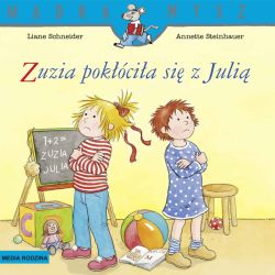 Okadka ksiki - Mdra Mysz. Zuzia pokcia si z Juli