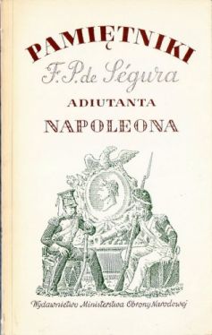 Okadka ksiki - Pamitniki F.P. de Segura adiutanta Napoleona