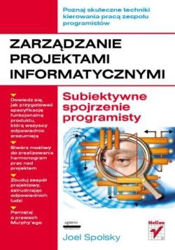 Okadka ksiki - Zarzdzanie projektami informatycznymi. Subiektywne spojrzenie programisty