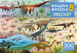 Okadka ksiki - Ksika i puzzle. Dinozaury