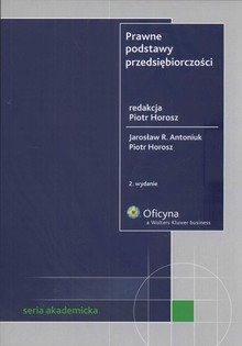 Okadka ksiki - Prawne podstawy przedsibiorczoci