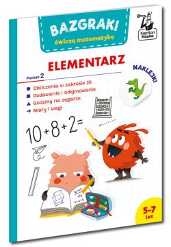 Okadka ksiki - Bazgraki wicz matematyk. Elementarz. Poziom 2. Kapitan Nauka