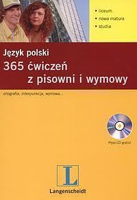 Okadka ksiki - 365 wicze z pisowni i wymowy. Jzyk polski +CD