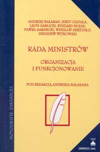 Okadka ksiki - Rada Ministrw