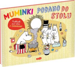 Okadka ksiki - Muminki. Podano do stou. Podkadki pod talerz z zadaniami