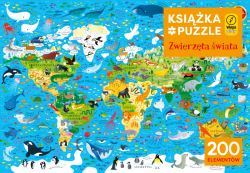 Okadka ksiki - Ksika i puzzle. Zwierzta wiata