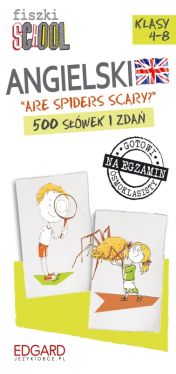 Okadka ksiki - Fiszki SCHOOL Are spiders scary? 500 swek i zda