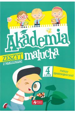 Okadka ksiki - Akademia malucha. 4-latek wiczy spostrzegawczo