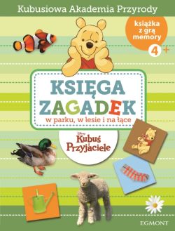 Okadka ksiki - Ksiga zagadek. W parku, w lesie i na ce. Kubu Puchatek