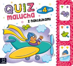 Okadka ksiki - Quiz malucha z naklejkami od 4 lat